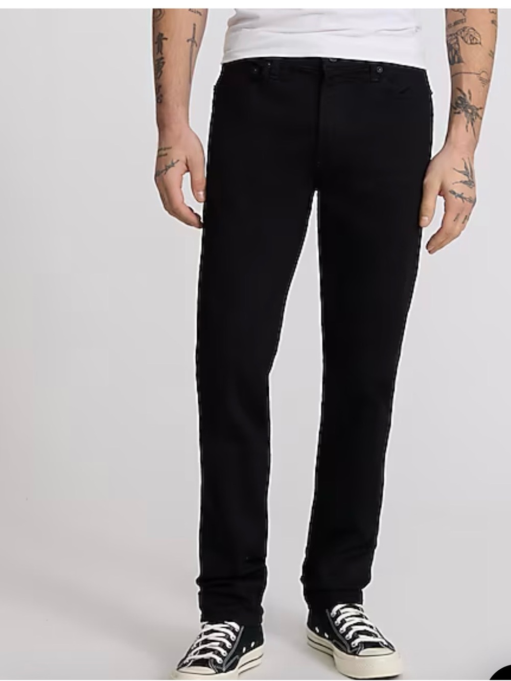 Express Slim Straight Jeans in Black